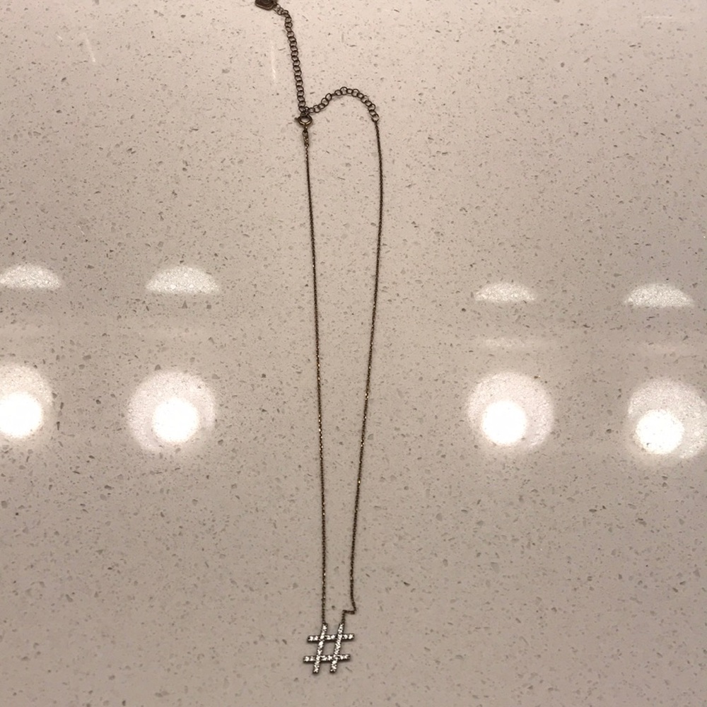 Jennifer Miller Hashtag Necklace